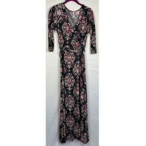 PinkBlush Maternity Maxi Dress with Waist Tie